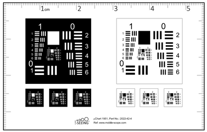 マイクロチャート1951（カメラ＆レンズの分解能試験装置）